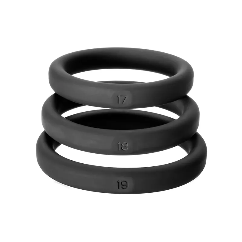 Perfect Fit Lot 3 Cockrings Xact-Fit M-L